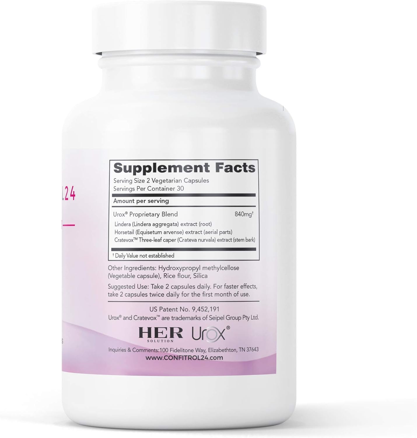 Confitrol24 Bladder Control Supplement for Daily Use