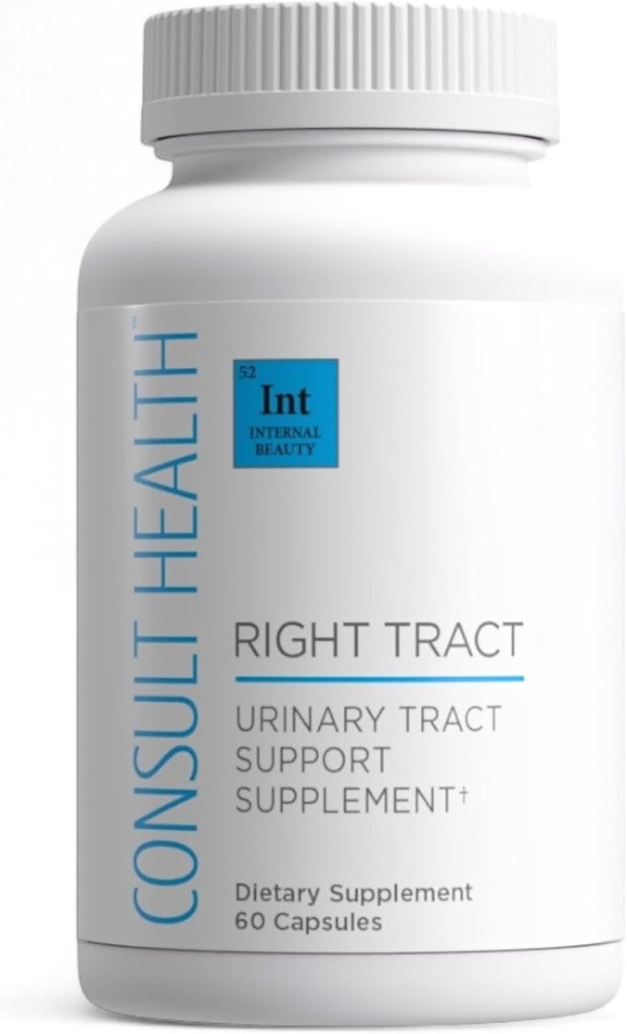 Consult Health RIGHT TRACT Cranberry Supplement - Prevent UTI - D-Mannose Pills with 50:1 Concentrate - Natural Extract - 25,000mg - 60 Count