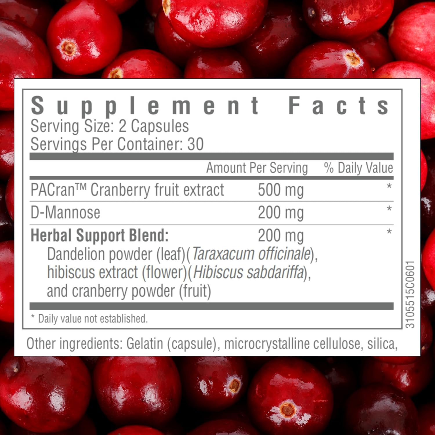 Consult Health RIGHT TRACT Cranberry Supplement - Prevent UTI - D-Mannose Pills with 50:1 Concentrate - Natural Extract - 25,000mg - 60 Count