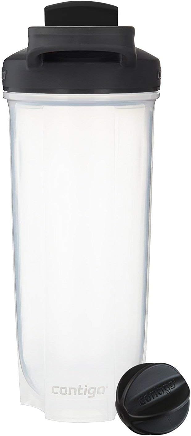 Contigo Shake & Go Fit Snap Lid Shaker Bottle, 28 oz, Black - 70290 Ultimate Fitness Companion