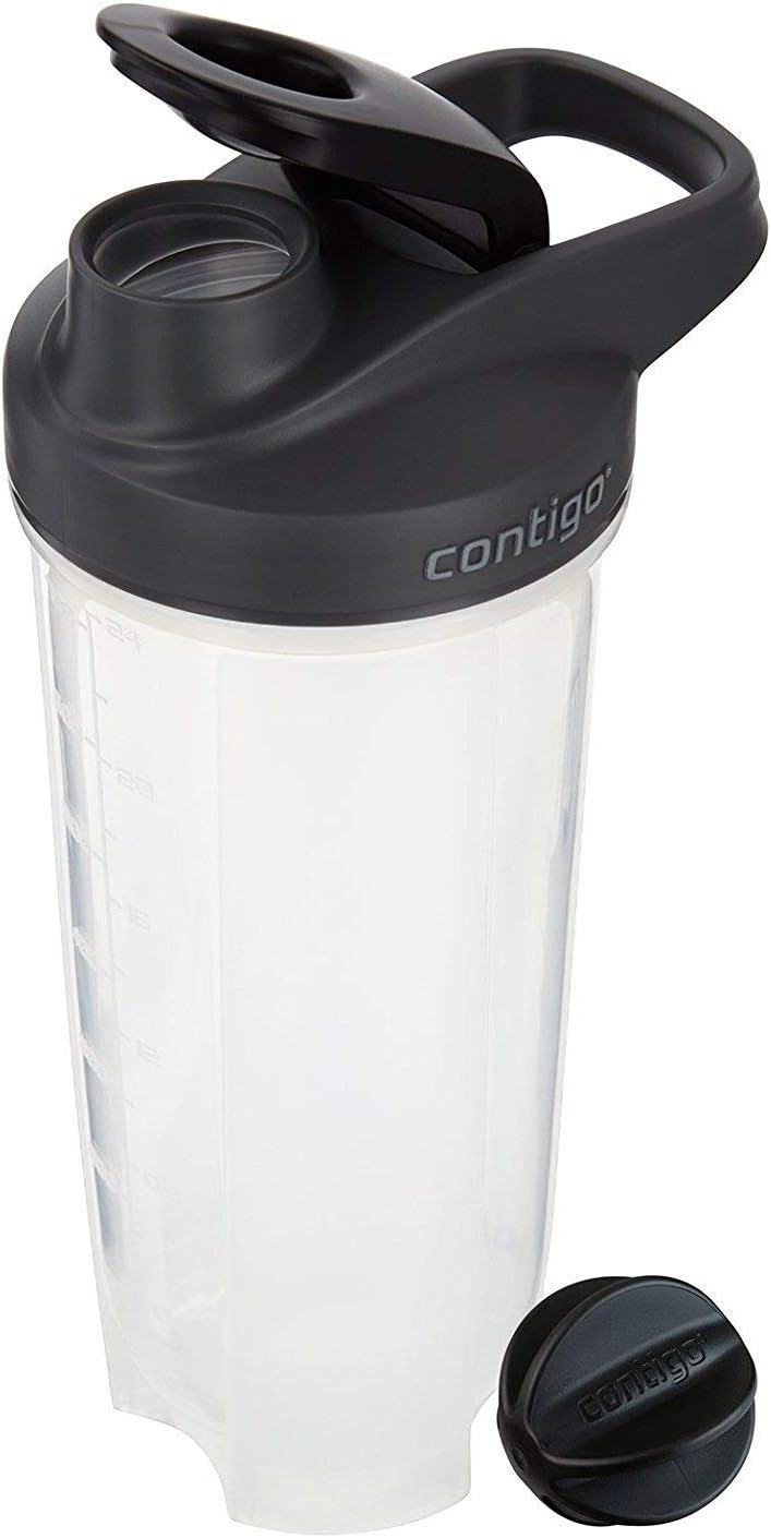 Contigo Shake & Go Fit Snap Lid Shaker Bottle, 28 oz, Black - 70290 Ultimate Fitness Companion