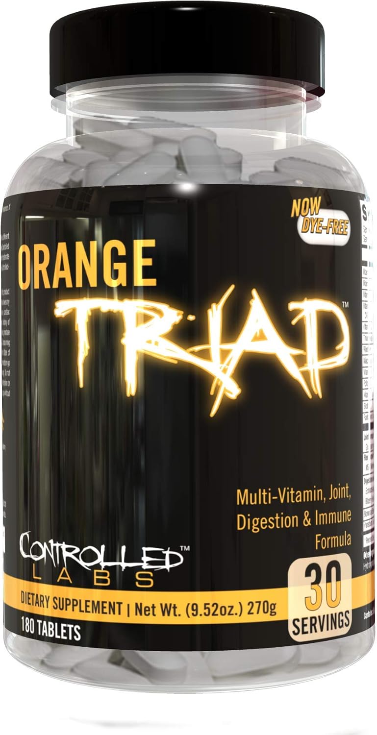 Controlled Labs Supplement Bundle: Orange Triad, Orange Oximega Fish Oil, PROmore Protein - French Vanilla Ice Cream Sundae Flavor