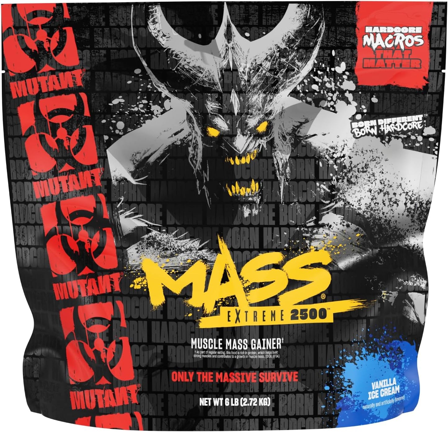 Cookies and Cream Whey Protein Powder for Muscle Size and Strength - High-Calorie Mass Gainer (6 lbs)