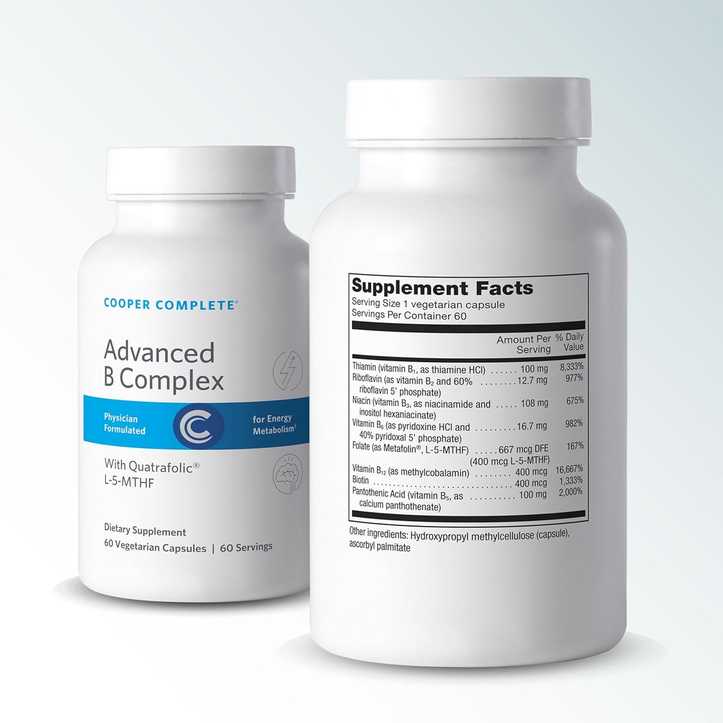 Cooper Complete Advanced B Complex - 60 Vegetarian Capsules, 60 Servings