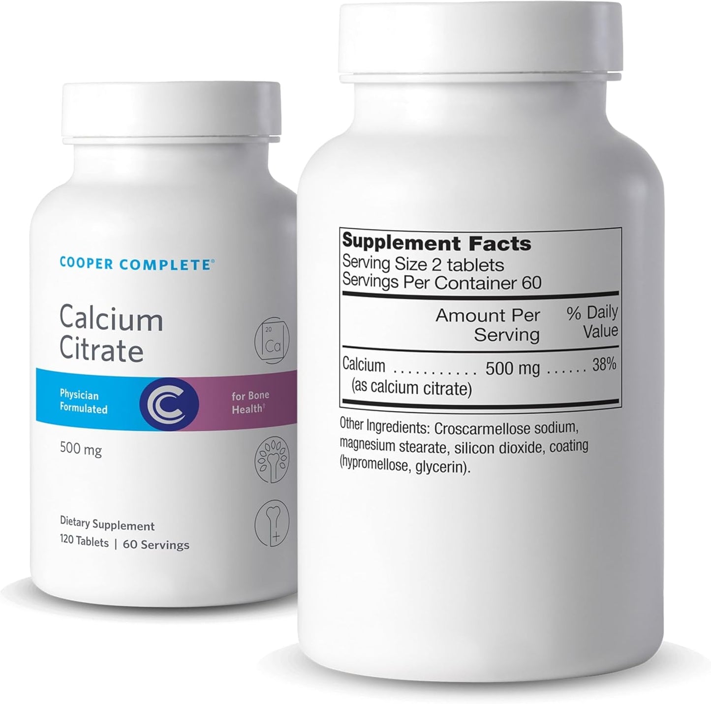 Cooper Complete Calcium Citrate Supplement 500mg 120 Tablets Pack - Single Pack