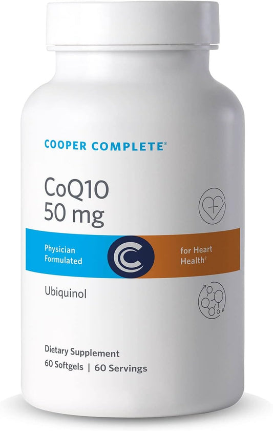 Cooper Complete CoQ10 Ubiquinol Supplement 50 mg - 120 Softgels - Pack of 2