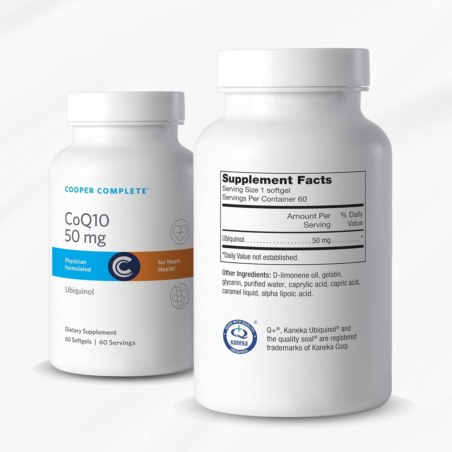 Cooper Complete CoQ10 Ubiquinol Supplement 50 mg - 120 Softgels - Pack of 2