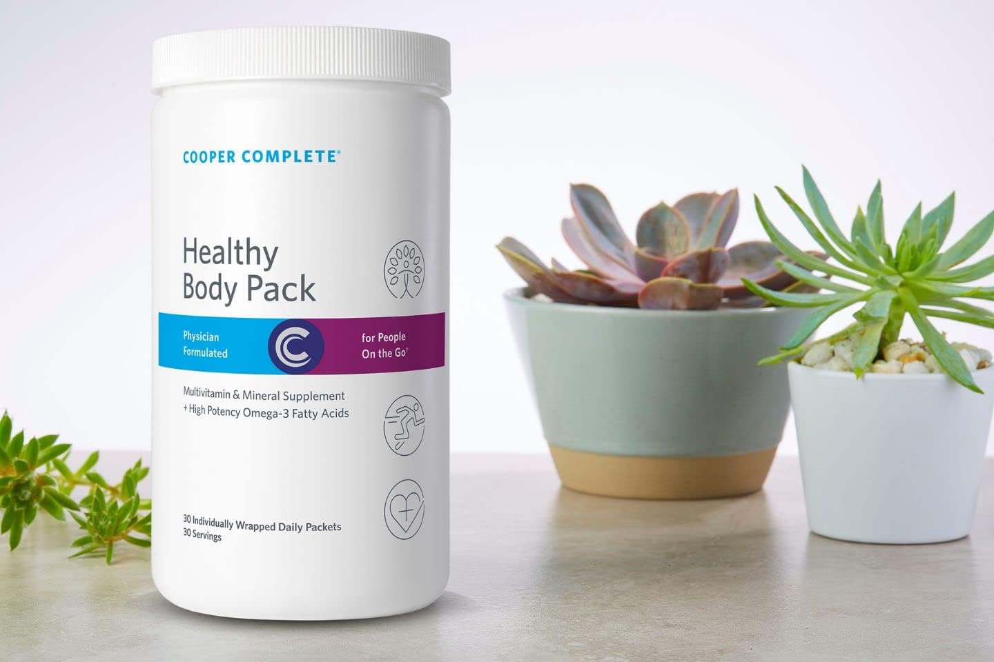 Cooper Complete Healthy Body Pack - Daily Multivitamin & Omega-3 Fish Oil - 30 Day Supply