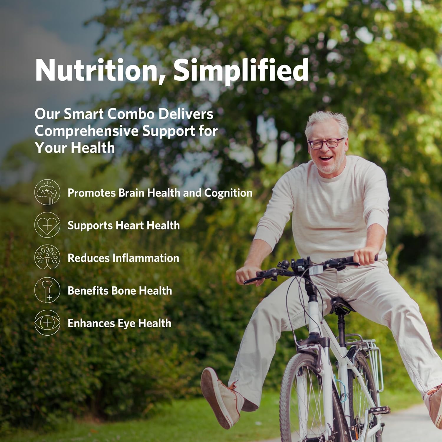 Cooper Complete Healthy Body Pack with Multivitamin & Omega-3 Fish Oil - 60 Packets Total