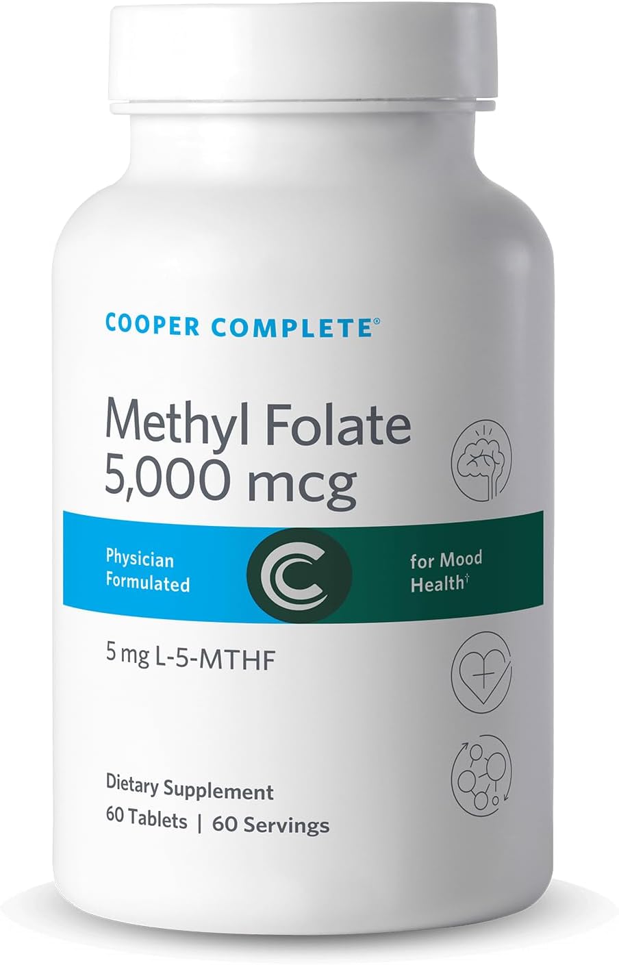 Cooper Complete Methyl Folate 5 mg (5000 mcg) - Single Pack for Optimal Health