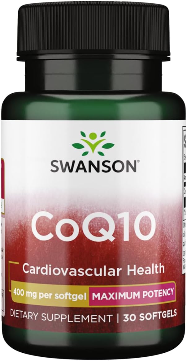 CoQ10 Heart Health Supplement - Boost Energy, Support Cardiovascular Health - 30 Softgels, 400mg