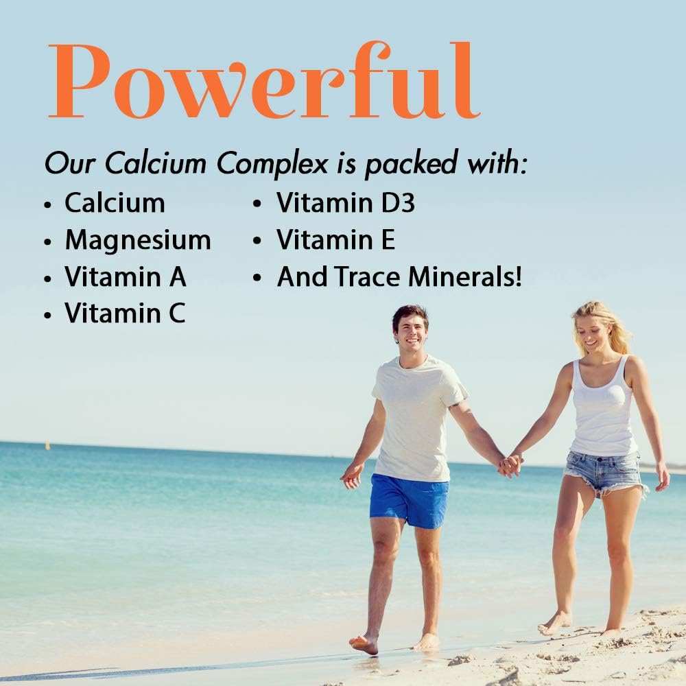 Coral Calcium Complex Liquid Supplement with Magnesium for Bone Health & PH Support - 32oz Size