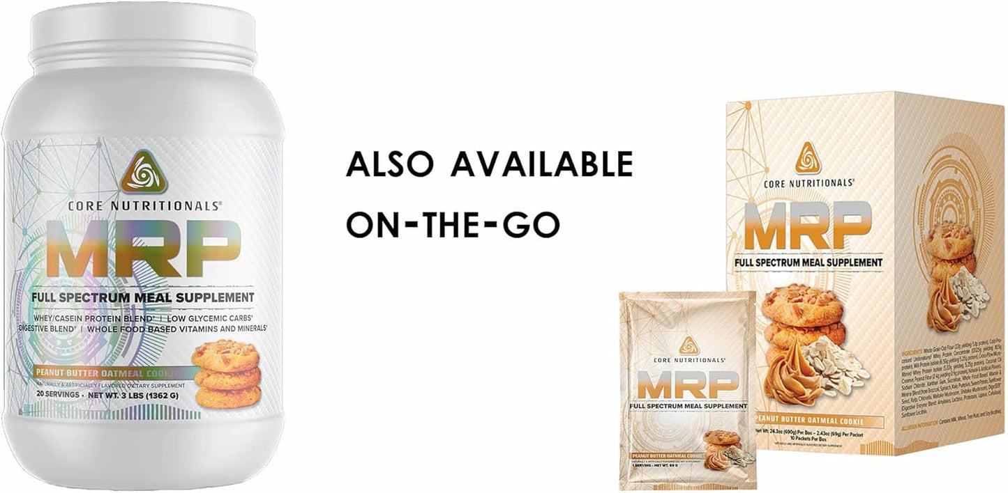 Core Nutritionals Platinum MRP Full Spectrum Meal Replacement - 27g Protein, Sustained Amino Acid Support - Cinnamon Brown Sugar Flavor - 20 Servings