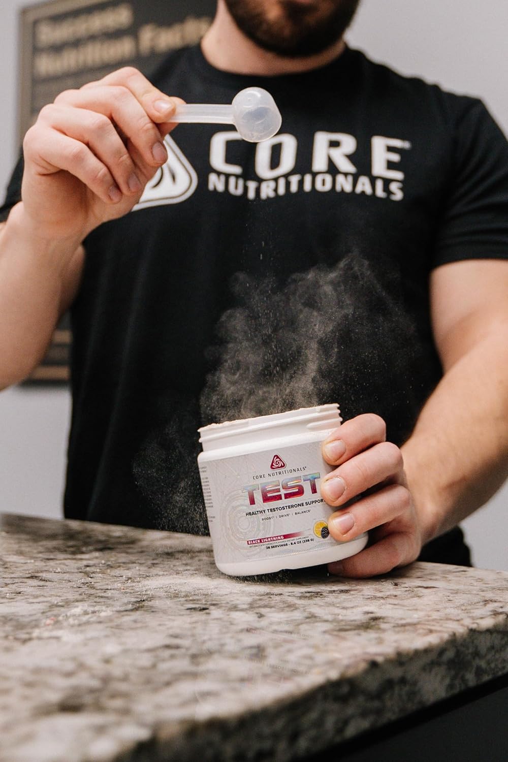 Core Nutritionals Platinum Test - 3.6g D-Aspartic Acid - Boosts Testosterone - 28 Servings - Primal Punch Flavor