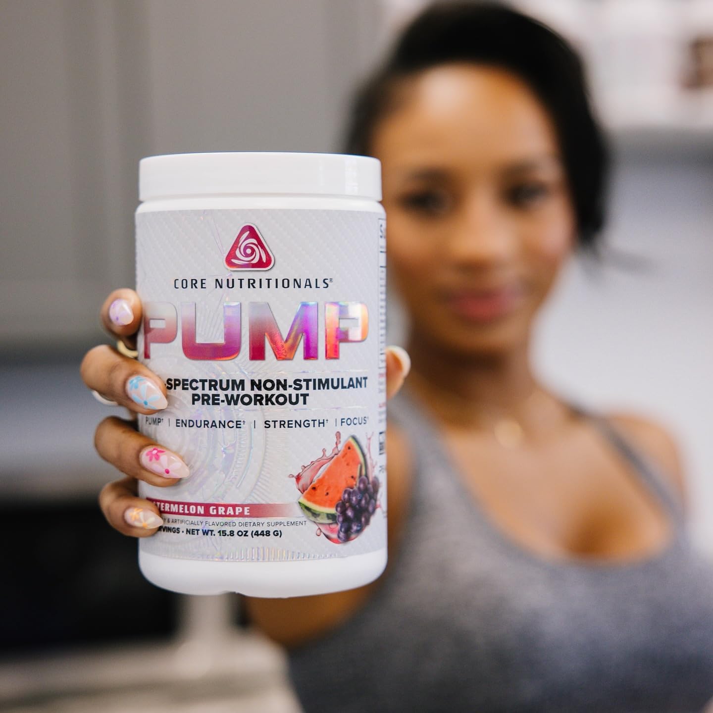 Core Nutritionals Pump Full-Spectrum Non-Stimulant Pre-Workout 20 Servings - Tropic Thunder Flavor - Enhanced with N03T Nitrate, Peak02, and Alpha GPC for Maximum Pump, Strength, and Performance