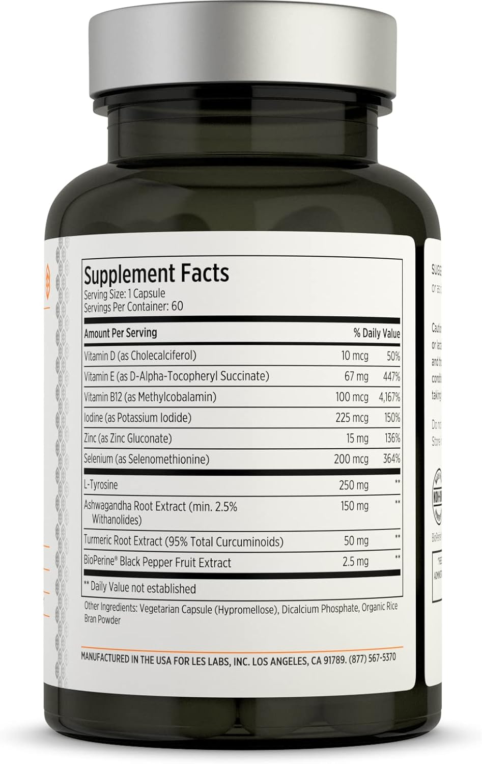 Cortisol and Thyroid Support Duo for Balanced Cortisol Response and Metabolic Health by LES Labs