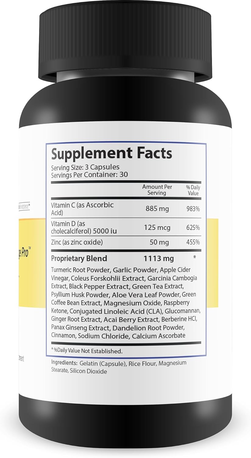Cortisol Health & Immune Support Supplement - Promotes Healthy Levels & Stress Relief - Vitamin D3, Magnesium, Ginseng, Vitamin C, Zinc - Happy Health Marketplace