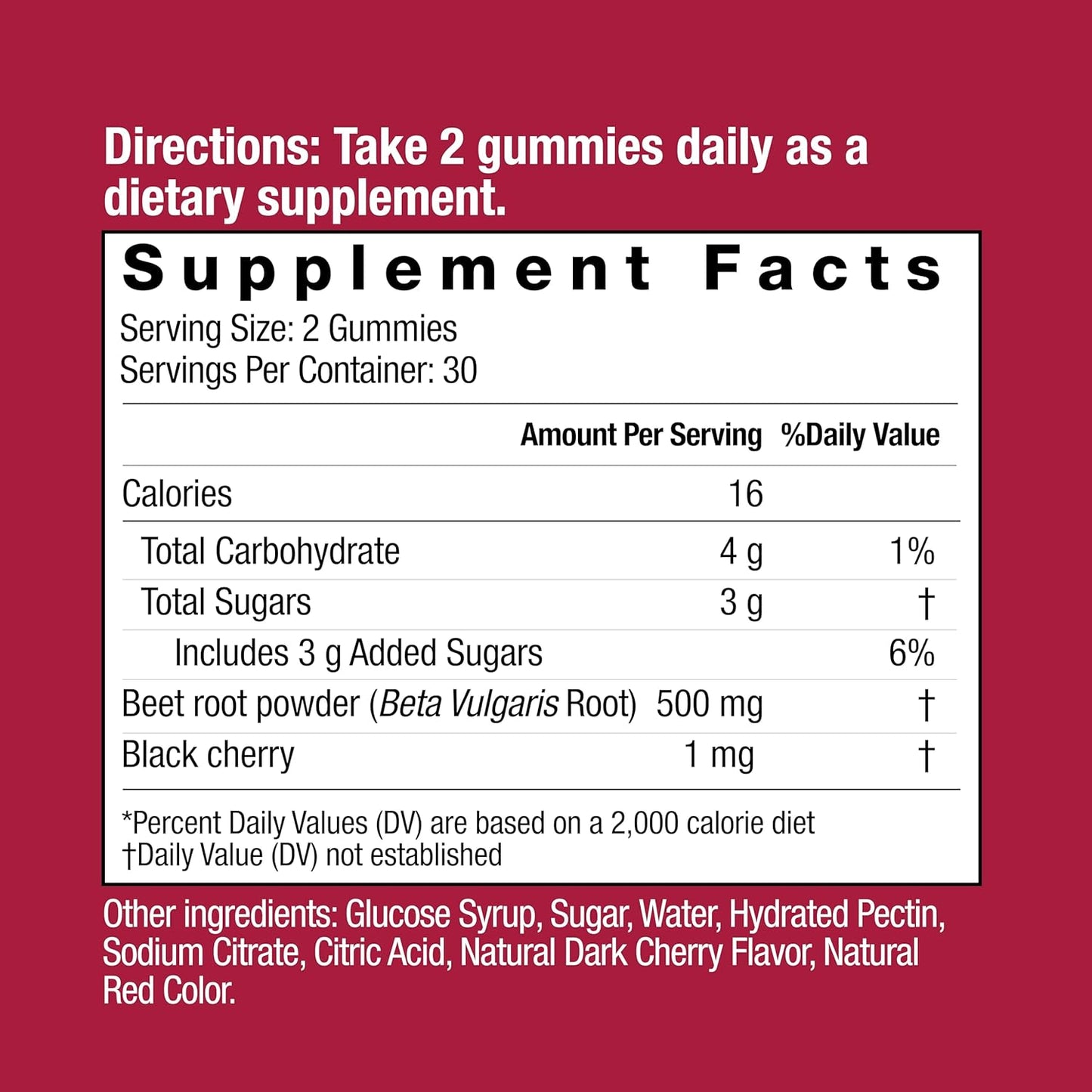 COUNTRY FARMS Bountiful Beets Gummies: Natural Energy Boost, Circulation Support, Nitric Oxide Supplement, 120 Count (2 Pack)