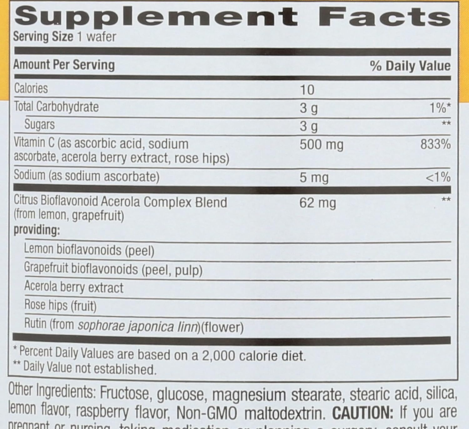 Country Life Acerola Vitamin C Complex 500mg Chewable Wafers - Berry Flavor - 180 Wafers - Gluten Free & Vegan Certified - Immune Health Support