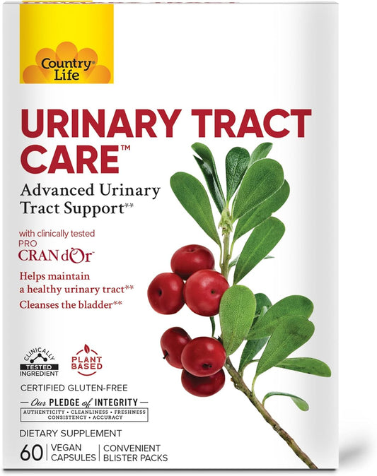 Country Life Women's Urinary Tract Support Supplement - 60 Vegetarian Capsules