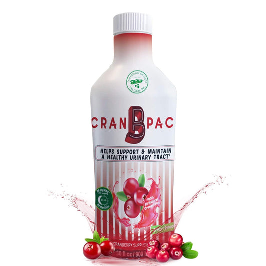Cran-B-PAC Cranberry Supplement for Women's Urinary Tract Health - Non GMO Liquid Concentrate with Vitamins, 36mg PAC, 30 Oz Bottle