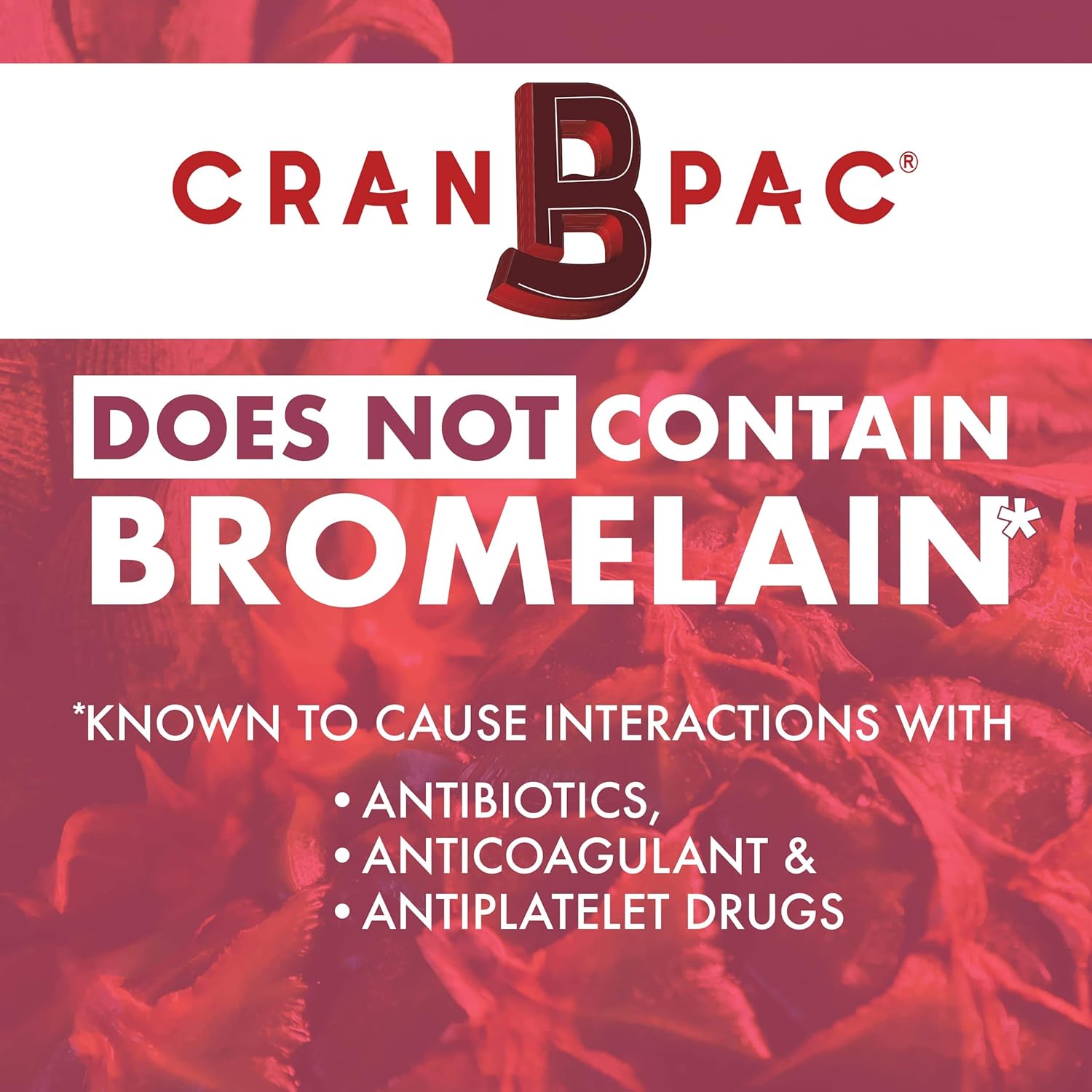 Cran-B-PAC Cranberry Supplement for Women's Urinary Tract Health - Non GMO Liquid Concentrate with Vitamins, 36mg PAC, 30 Oz Bottle
