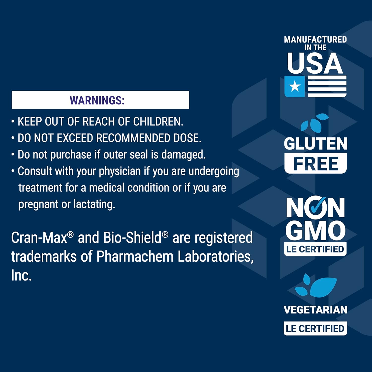 Cran-Max® Cranberry Whole Fruit Concentrate 500mg Capsules - Supports Urinary Tract Health, Antioxidant Rich, Gluten-Free, Vegetarian, Non-GMO - 60 Count