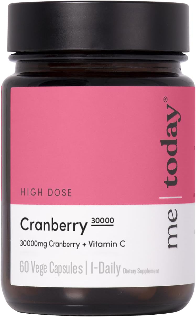 Cranberry 30000 High Dose Capsules for Urinary Tract & Immune Health, Vegan, 60 Count