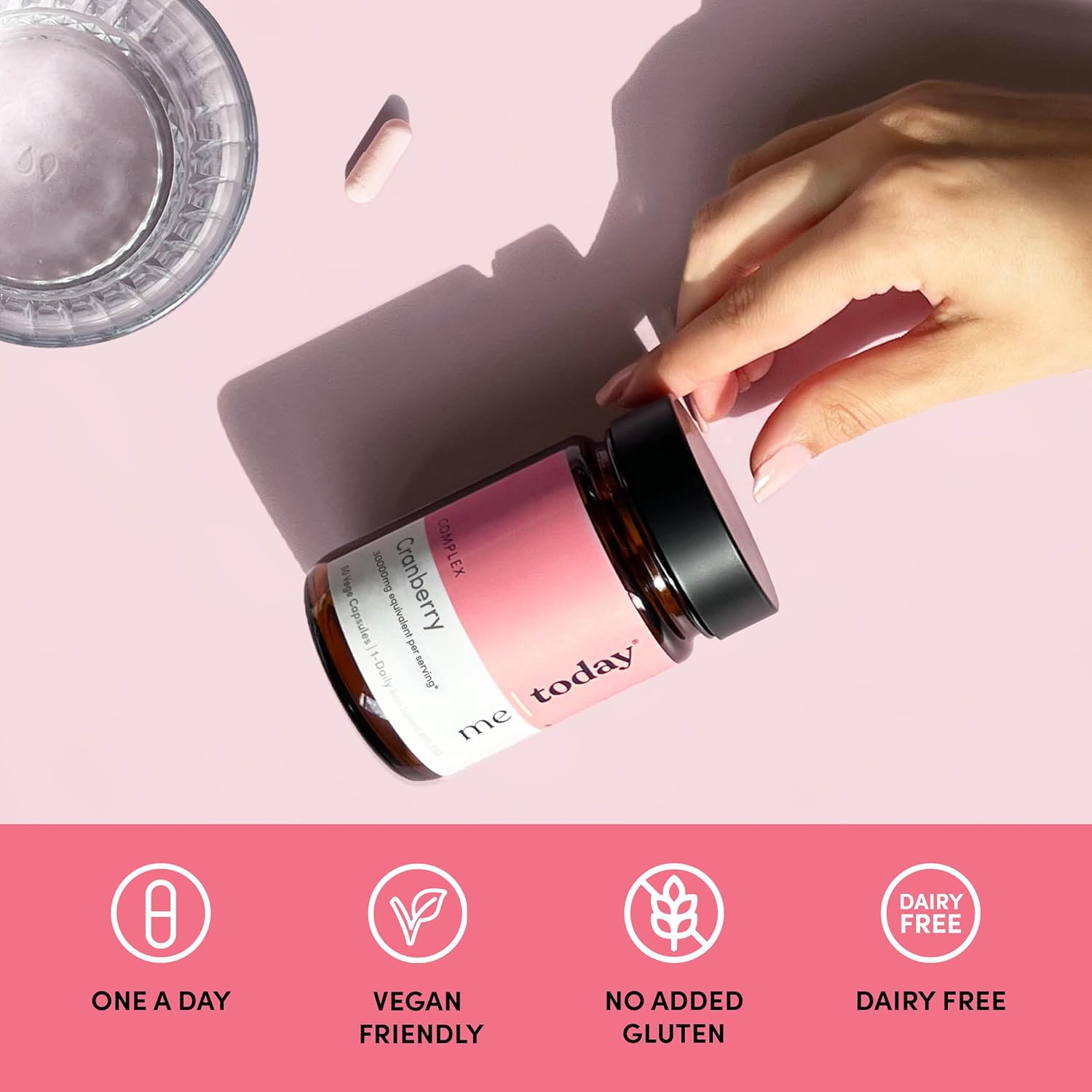 Cranberry 30000 High Dose Capsules for Urinary Tract & Immune Health, Vegan, 60 Count