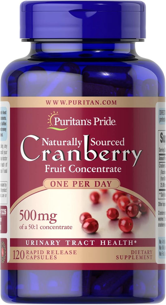 Cranberry Capsules 240 Count - Puritan's Pride One A Day Supplement Pack