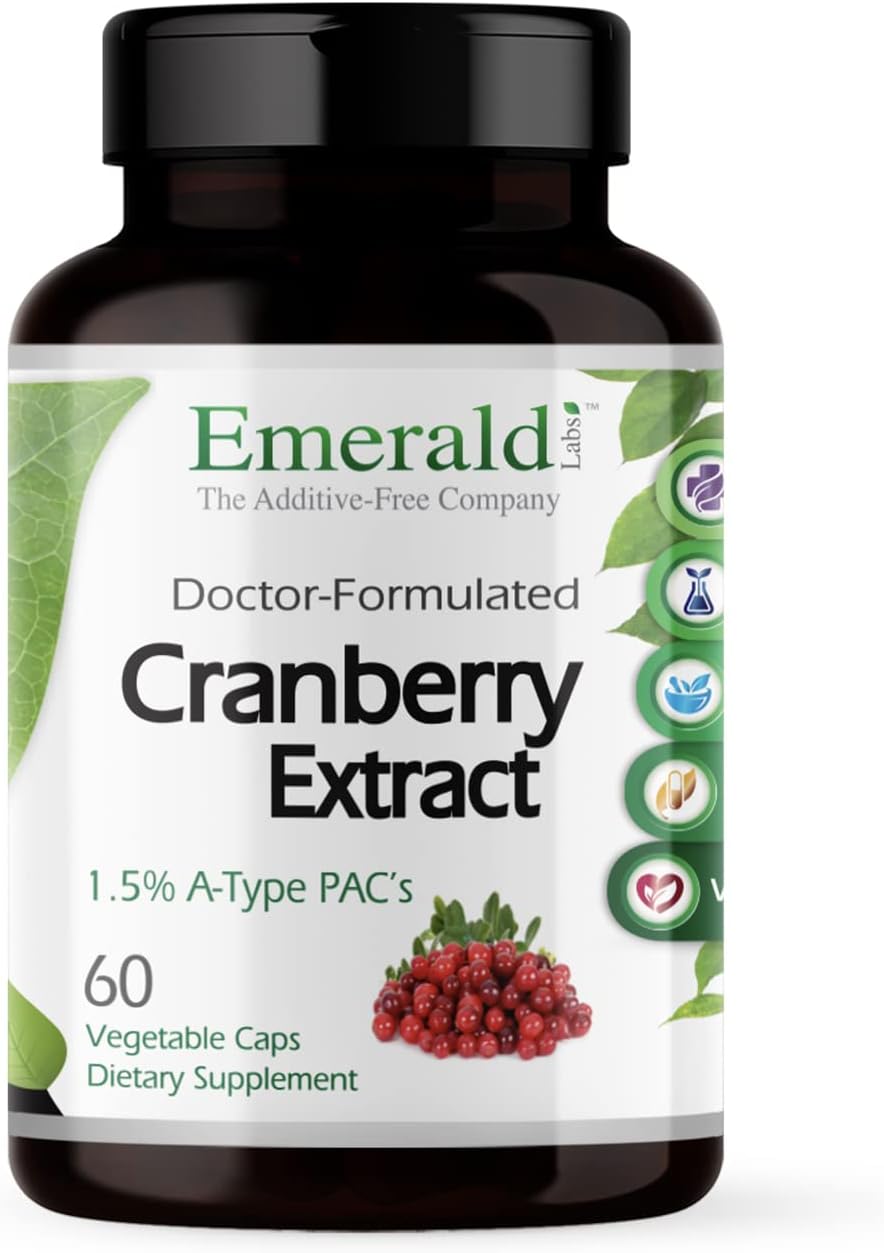 Cranberry Extract Capsules for Urinary & Bladder Health - Digestive & Immune Support - 60 Veg Caps