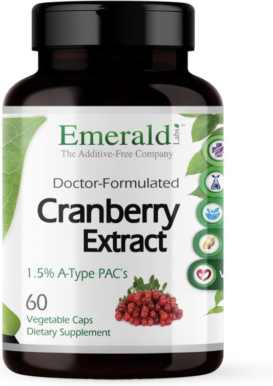 Cranberry Extract Capsules for Urinary & Bladder Health - Digestive & Immune Support - 60 Veg Caps