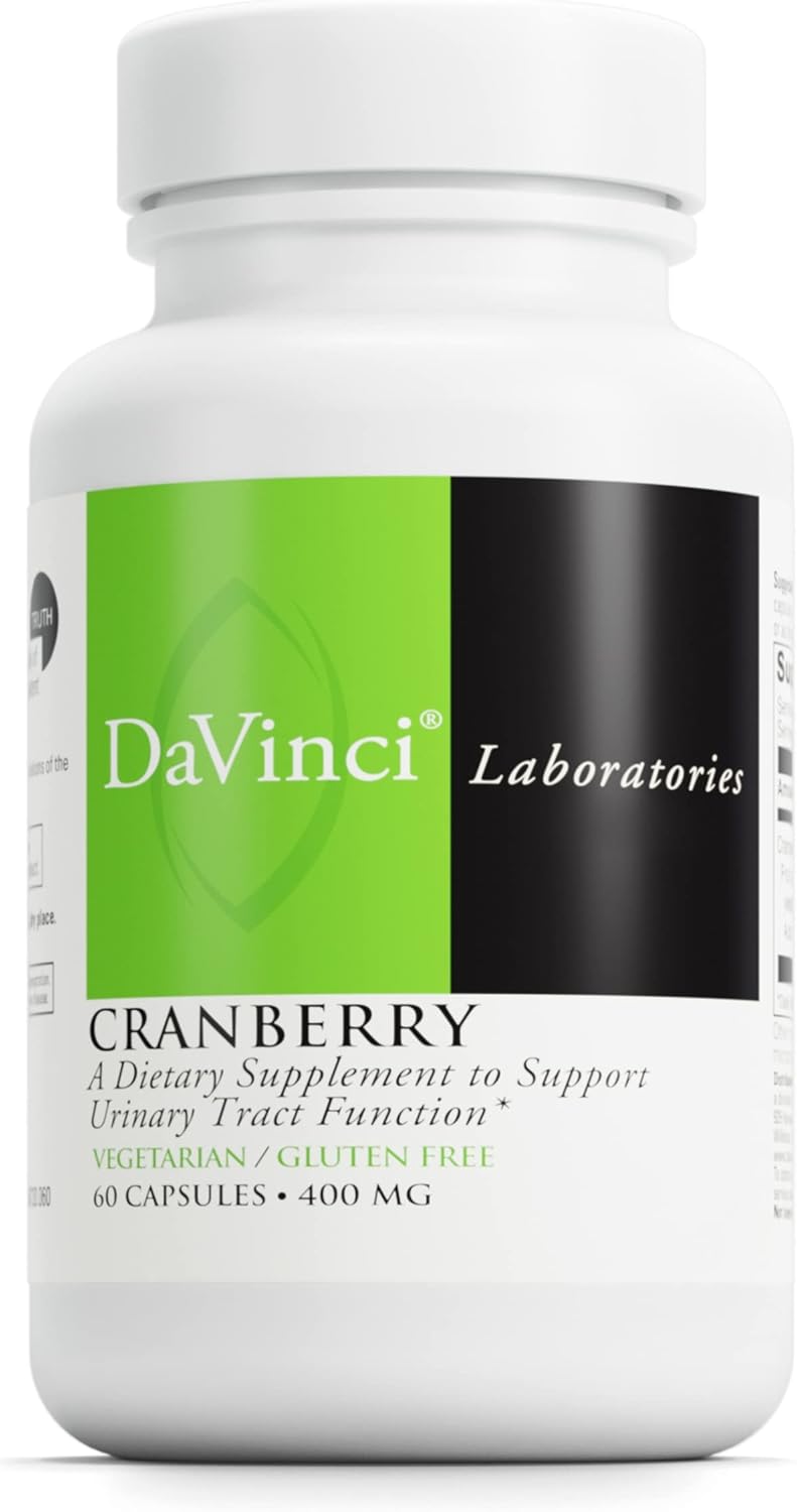 Cranberry Extract Capsules for Urinary Tract Health Support - Vegetarian & Gluten-Free - 60 Count