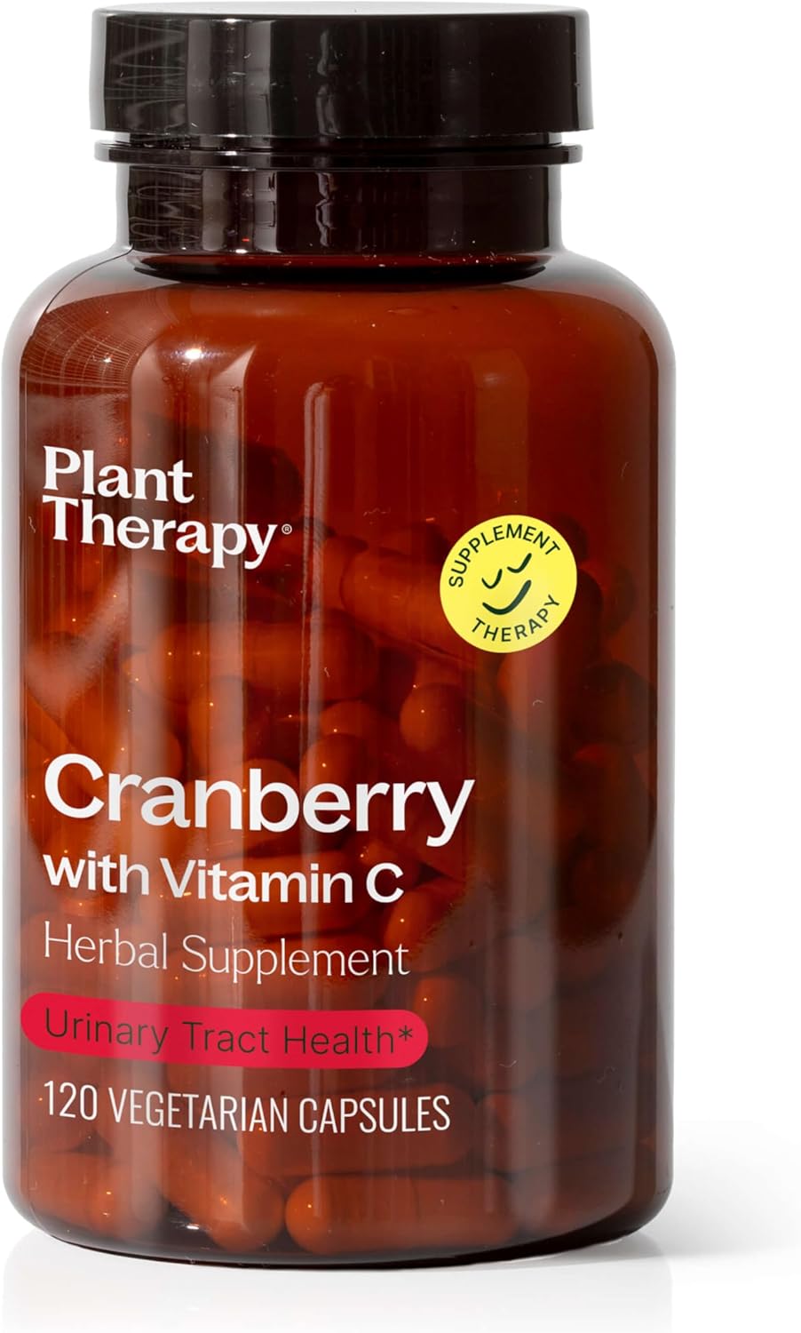 Cranberry Extract Capsules with Vitamin C for Urinary Tract Health, Antioxidant-Rich Herbal Supplement, 120 Vegetarian Capsules - Made in USA, 4 Month Supply