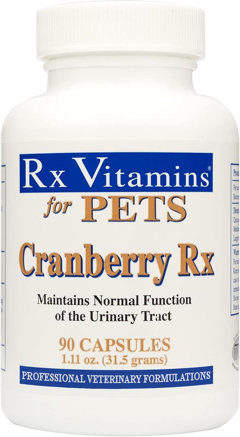 Cranberry Pills for Dogs & Cats - Urinary Tract Support - UTI Treatment - Pet Urinary Relief - 90 Capsules