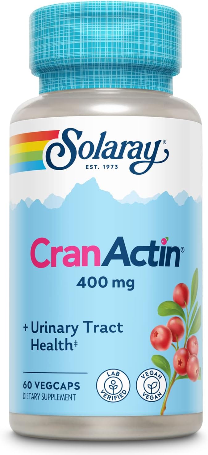 Cranberry Supplements for Bladder & Urinary Health - 400 mg with Vitamin C - Vegan, 60-Day Guarantee, 60 Servings