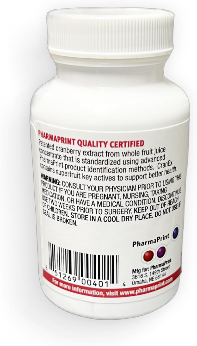 CranEx PharmaPrint - 30ct Superfruit Cranberry Extract Supplement