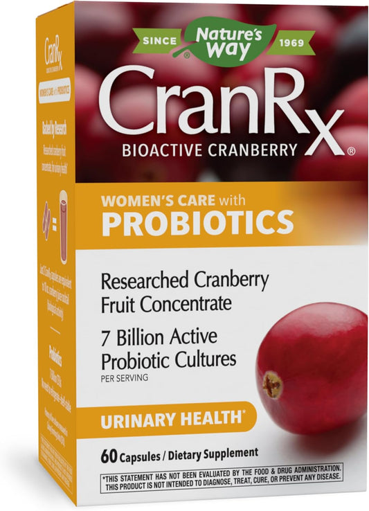 CranRx Bioactive Cranberry with Probiotics for Urinary Health - 60 Capsules