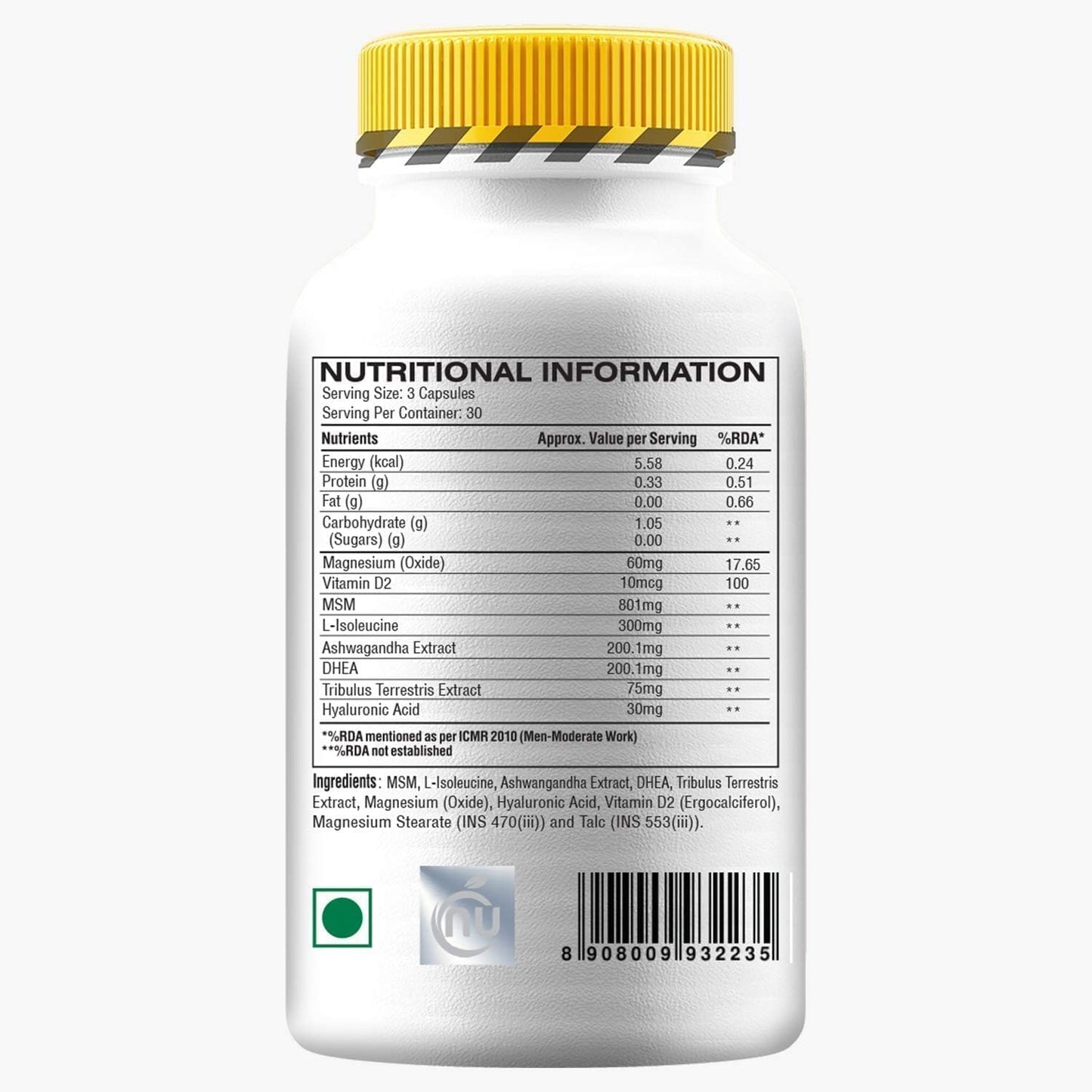 CrazyBulk D-BAL Muscle Builder for Strength Gain - 90 Capsules
