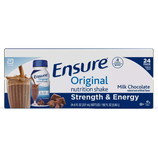 Creamy Milk Chocolate Nutrition Shake - 8 Oz, Case of 24 - Complete Balanced Nutrition #50462