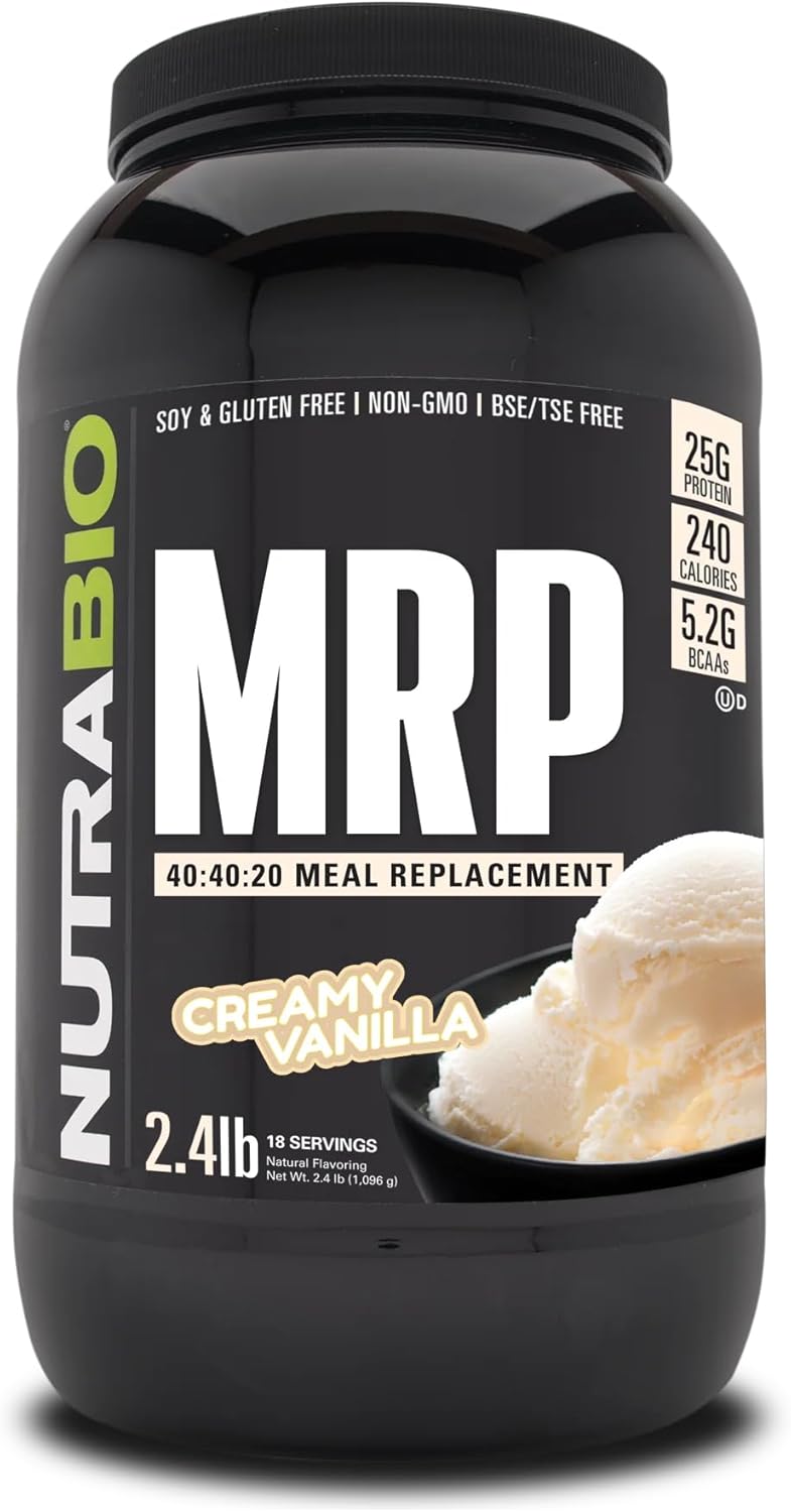 Creamy Vanilla NutraBio MRP Protein Meal Replacement Shake - 2.5 Pounds