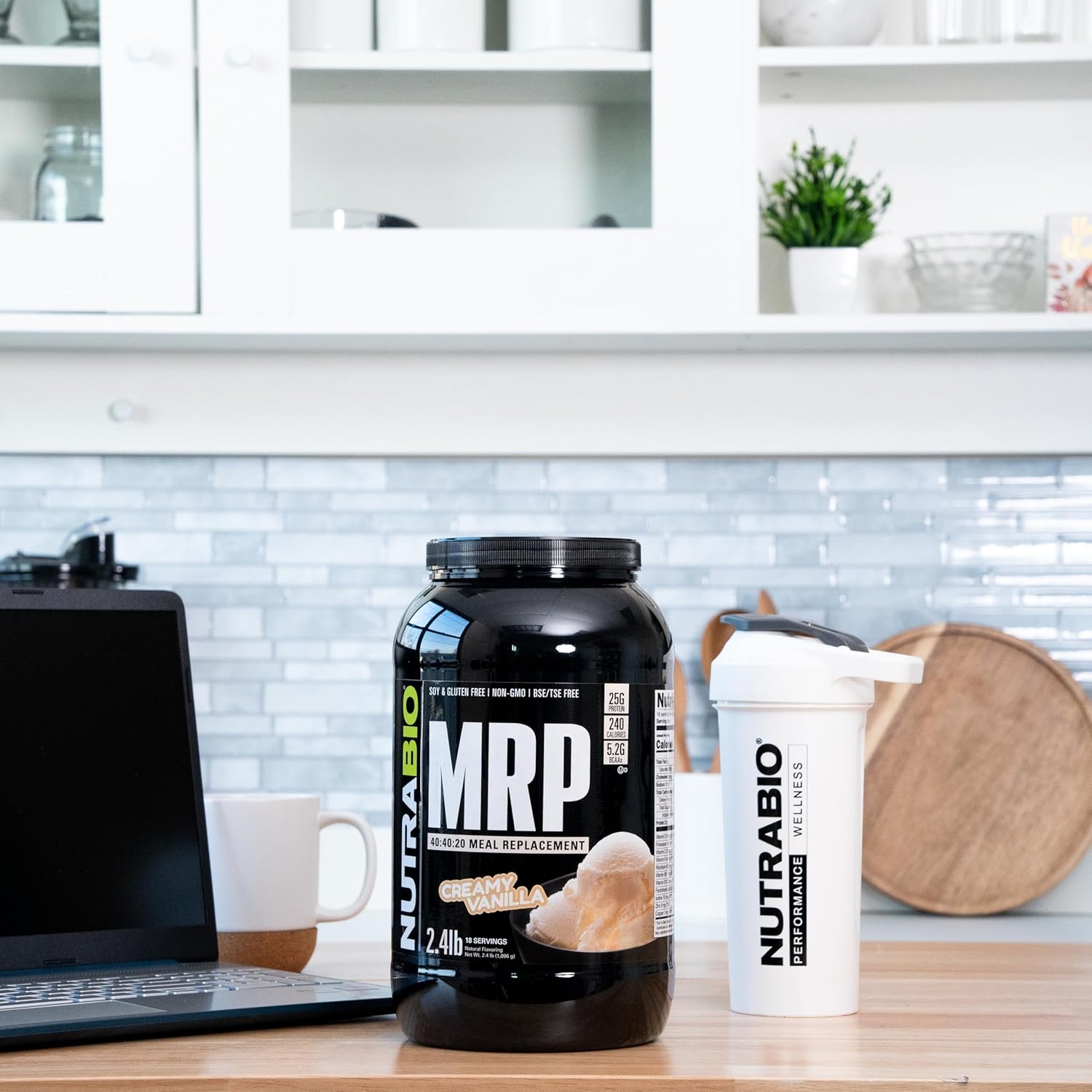 Creamy Vanilla NutraBio MRP Protein Meal Replacement Shake - 2.5 Pounds