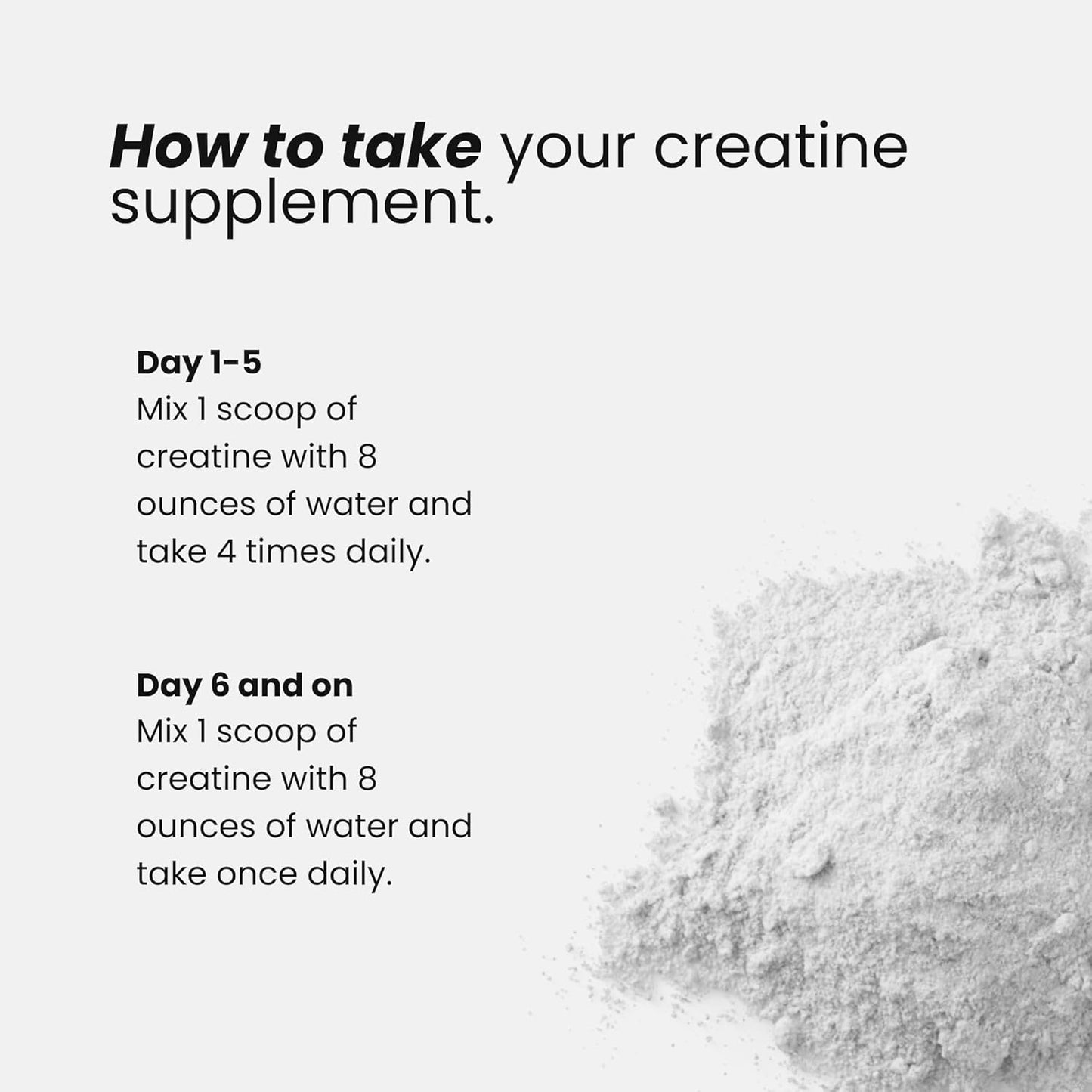 Creapure Creatine Monohydrate Powder 5000mg - Unflavored for Muscle Growth, Strength, Performance - 100 Servings, Non-GMO, Gluten-Free, NSF Certified