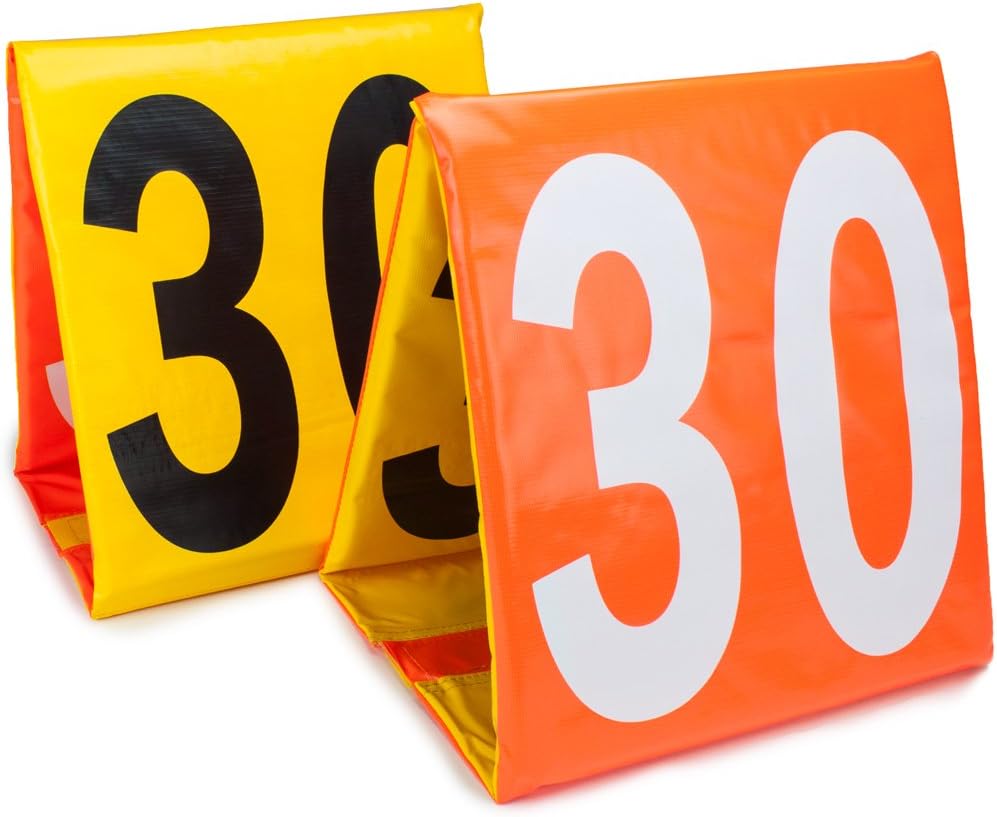 Crown Sporting Goods Day & Night Football Yard Markers - Complete Set of 11