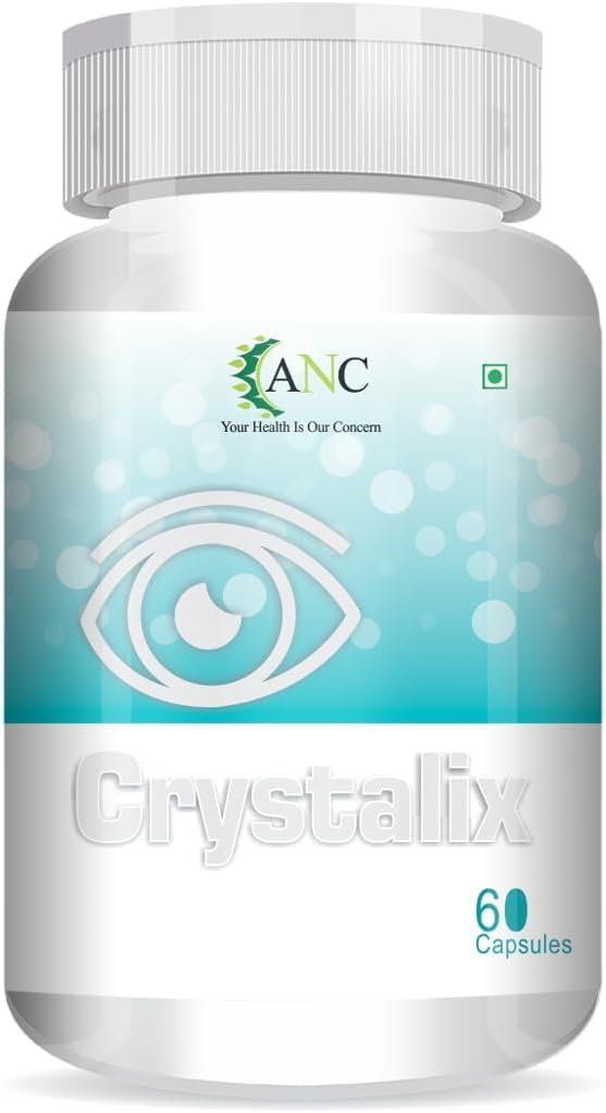 Crystalix Eye Care Supplement with Lutein & Zeaxanthin - 60 Capsules for Vision Improvement & Blue Light Protection