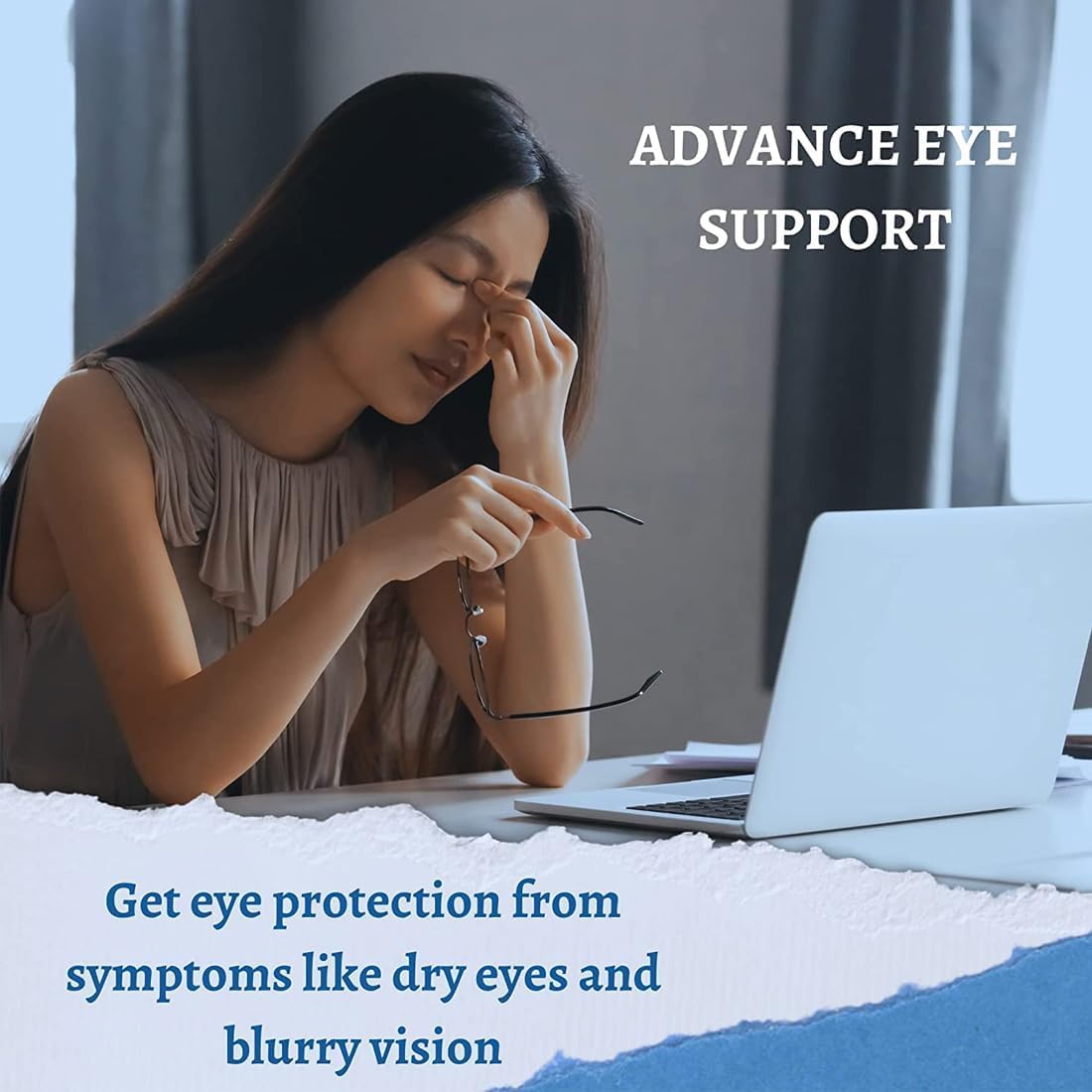 Crystalix Eye Care Supplement with Lutein & Zeaxanthin - 60 Capsules for Vision Improvement & Blue Light Protection