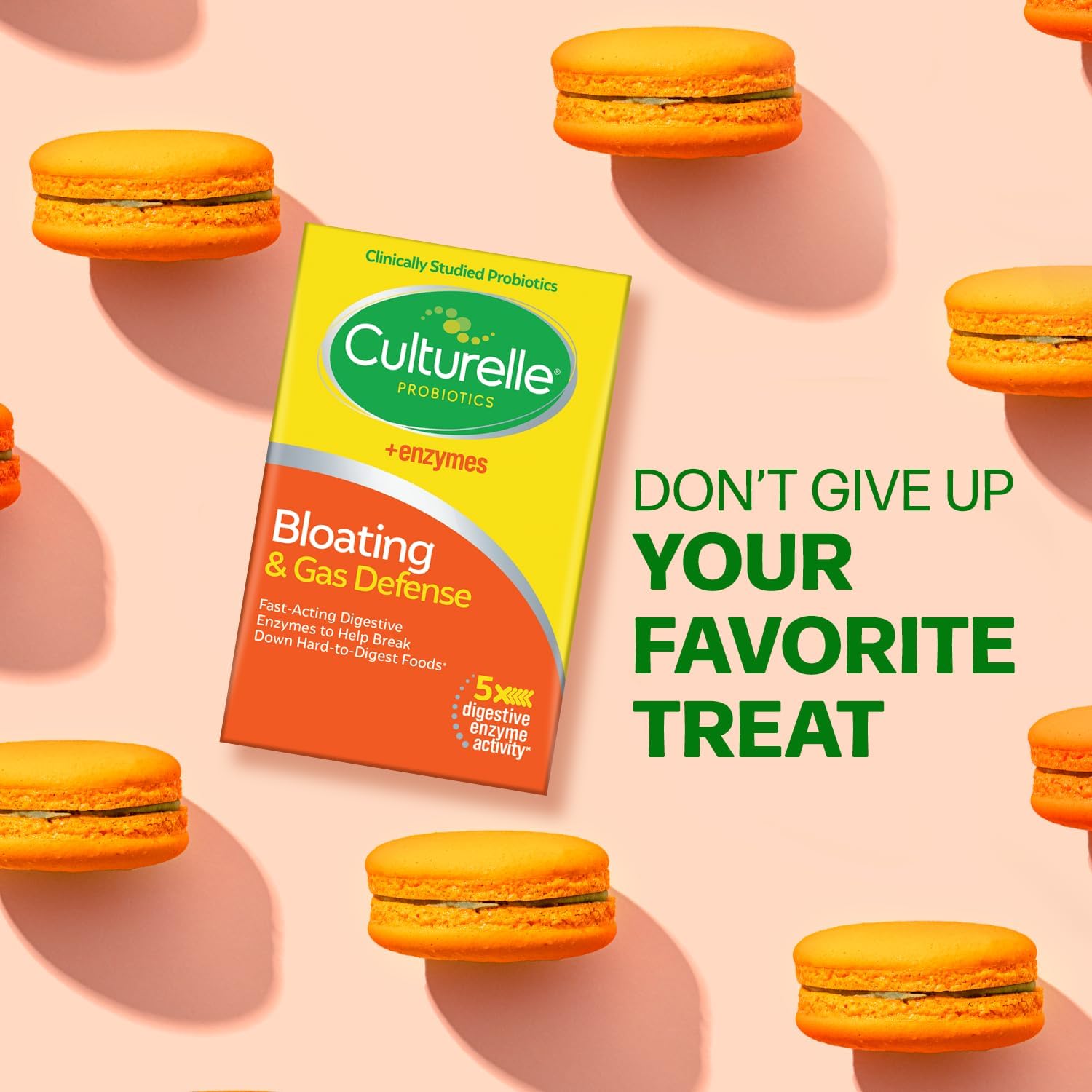 Culturelle Digestive Enzymes & Probiotics for Bloating & Gas Relief, 30 Capsules - Supports Digestive Health, Helps with Occasional Indigestion
