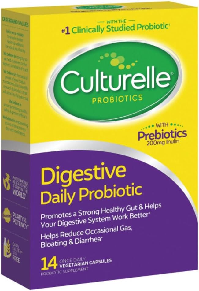Culturelle Probiotics for Digestive Health - 14 Capsules to Support Gut Health
