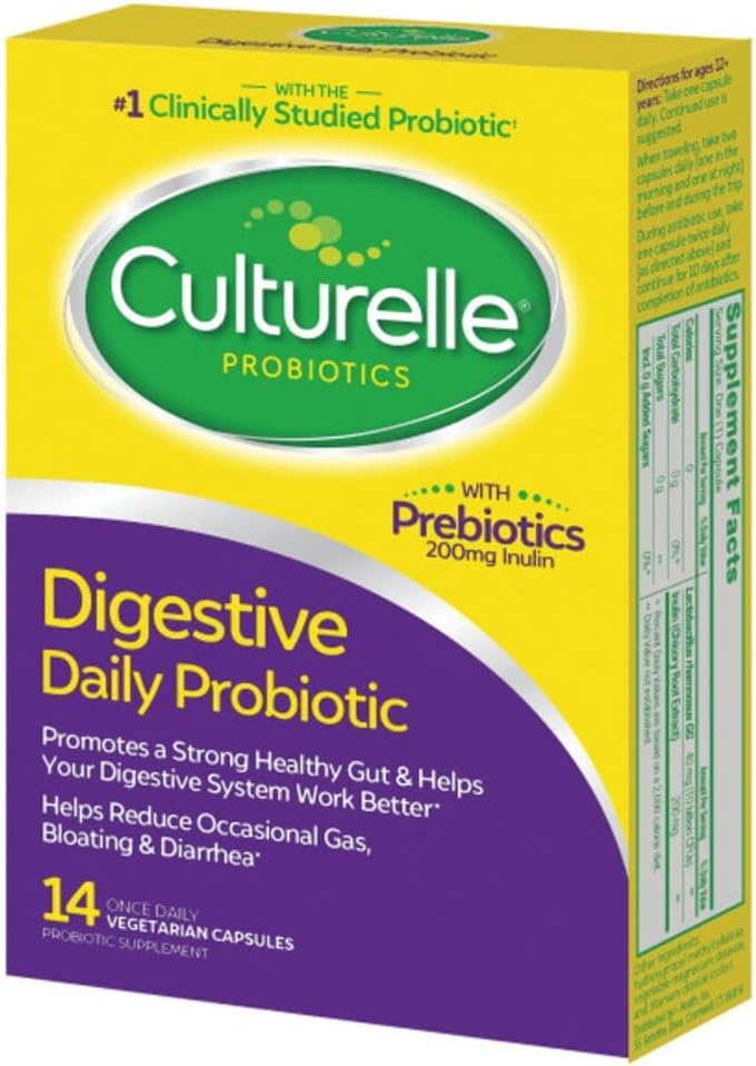 Culturelle Probiotics for Digestive Health - 14 Capsules to Support Gut Health