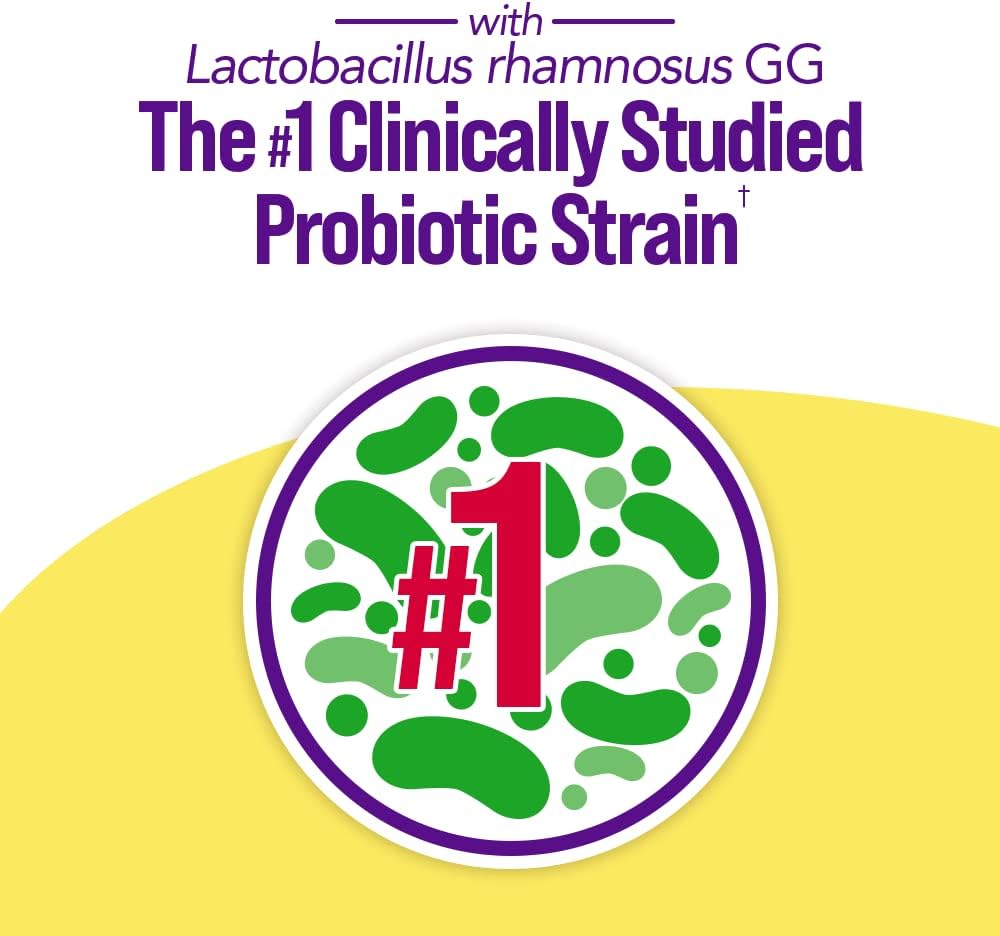 Culturelle Ultimate Strength Probiotic - Most Clinically Studied Strain, 20 Billion CFUs, Supports Digestive Health, Non-GMO - 20 Count
